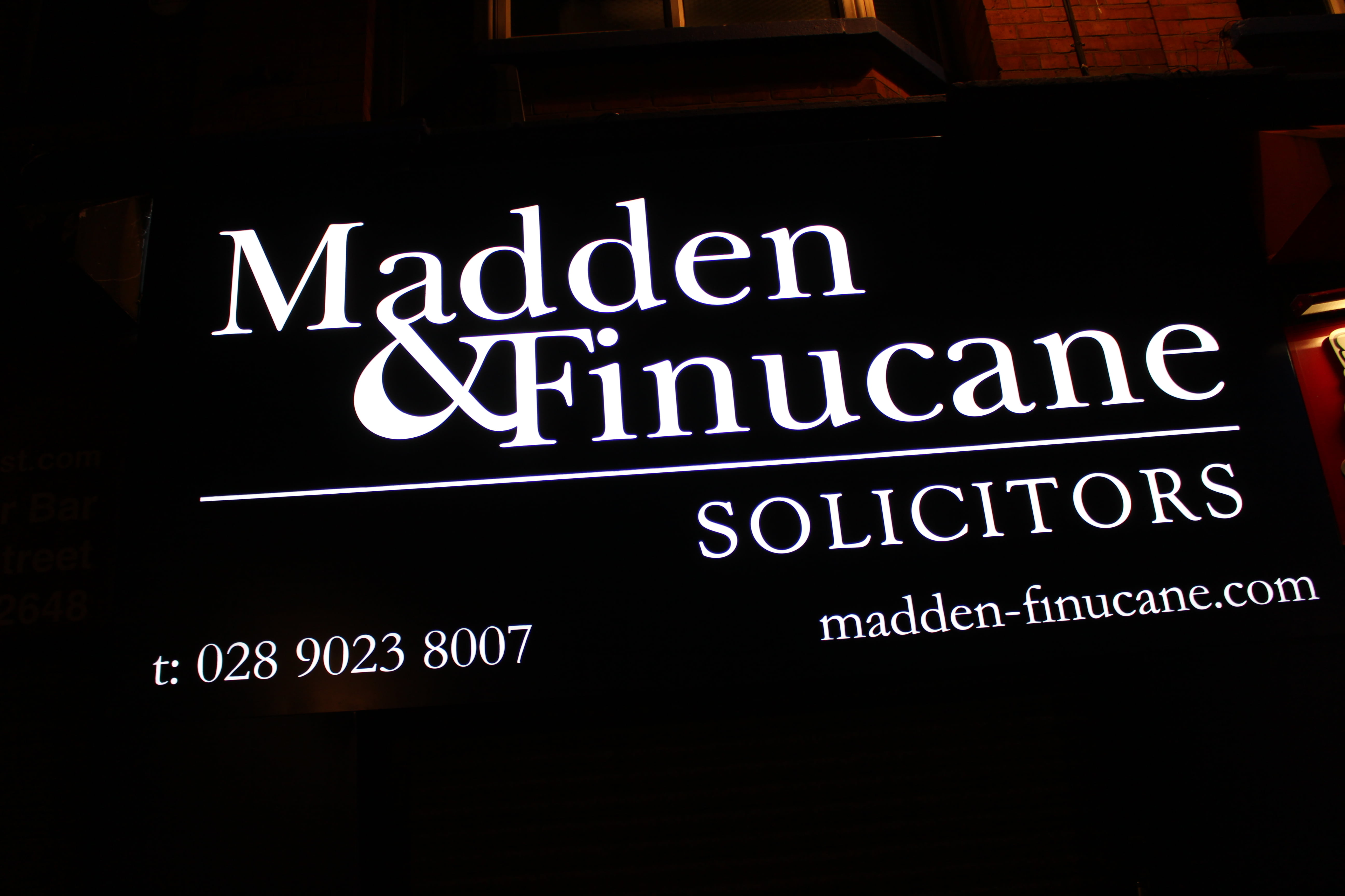 Madden & Finucane Solicitors Belfast Office, 88 Castle Street, Belfast