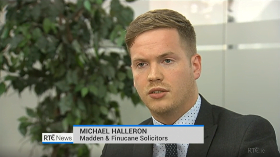 Michael Halleron of Madden & Finucane interviewed by RTÉ regarding the Hooded Men case