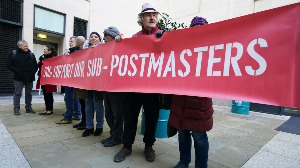 Post Office Horizon Scandal Protest