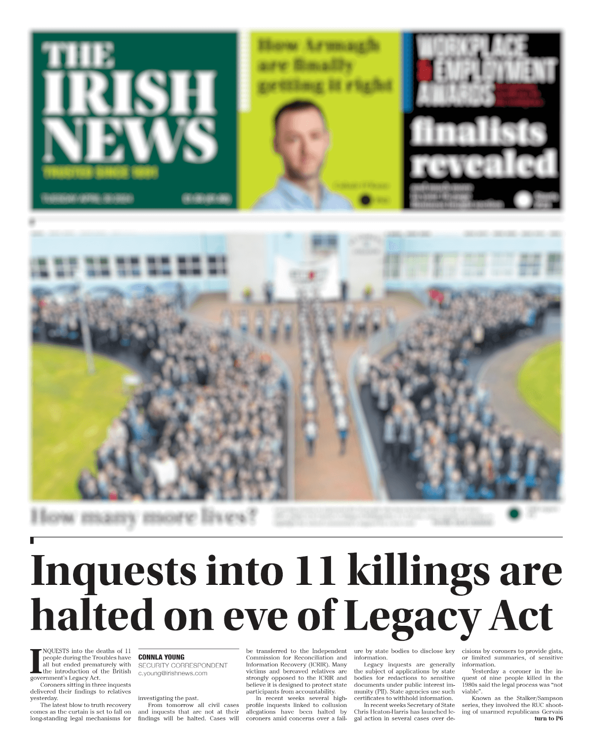 Irish News, Front Page - 2024-04-30