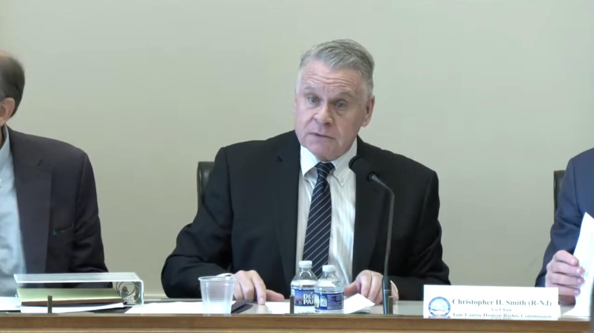 Chris Smith, Member of Congress, Co-Chair - Tom Lantos Human Rights Commission