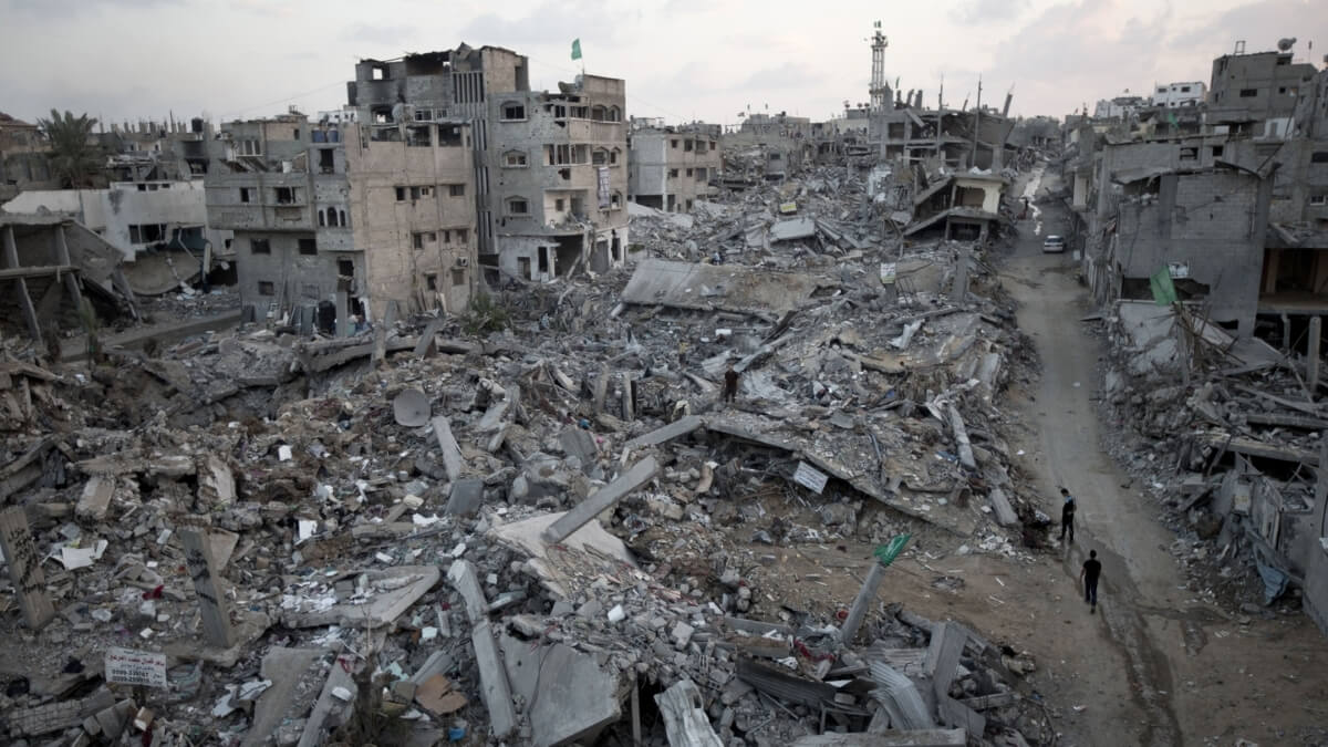 Palestinian homes in Gaza destroyed by Israel