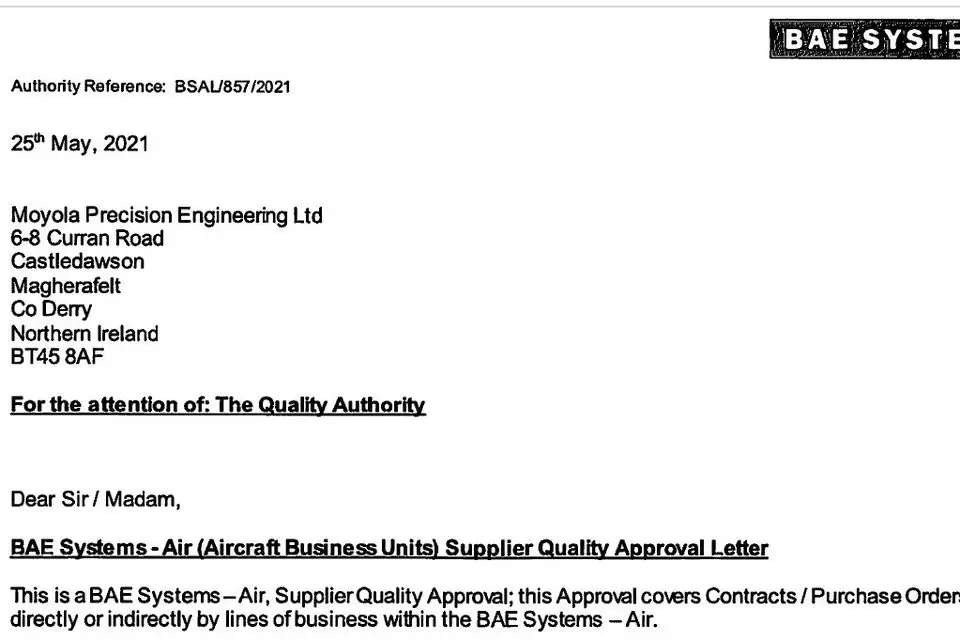 Further proof NI firm supplied fighter jet parts to Israel