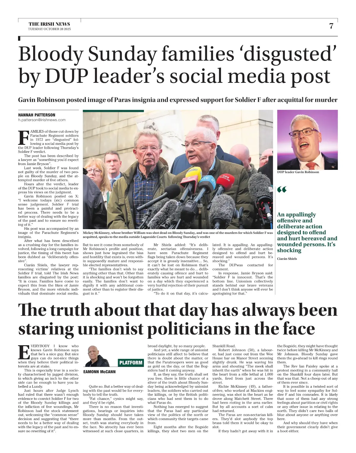 Irish News - Page 7 - 2025-10-28