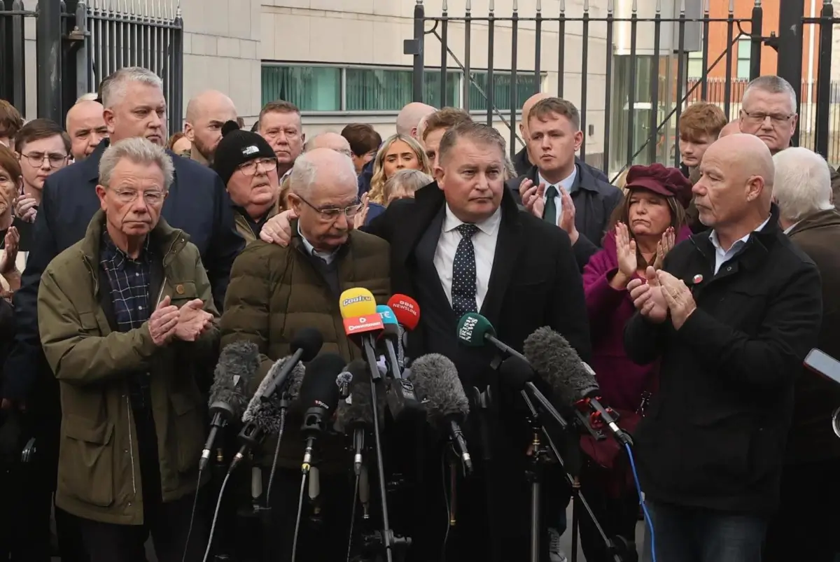 Mickey McKinney, Bloody Sunday families & Ciarán Shiels of Madden & Finucane Solicitors